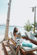 Paloma | Striped Crochet Two Piece Set – Crop Top Maxi Skirt Summer Holiday Set