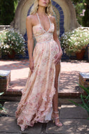 Paulena | Strapless Ruched Tiered Midi Dress – Sweetheart Ruffle Wedding Guest Party