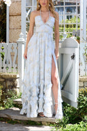 Paulena | Strapless Ruched Tiered Midi Dress – Sweetheart Ruffle Wedding Guest Party