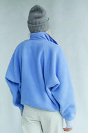 Regine | Sherpa Utility Jacket – High Neck Snap Front Zip Pockets