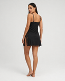 Soledad | Lace Trim Nightdress – Sleepwear V Neck Spaghetti Straps Side Panels