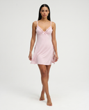 Soledad | Lace Trim Nightdress – Sleepwear V Neck Spaghetti Straps Side Panels