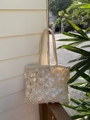 Suze | Boho Sequin Bag – Resort Vacation Open Weave Shoulder Handles