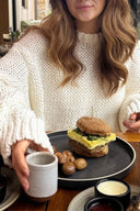 Vida | Chunky Knit Sweater – Casual Crew Neck Drop Shoulder Long Sleeve