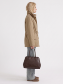 Viera | Utility Jacket – Casual High Collar Drawstring Waist Snap Front Pockets