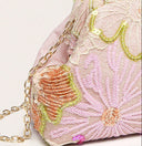 Wanda | Floral Clutch – Summer Wedding Beaded Chain Strap Top Clasp