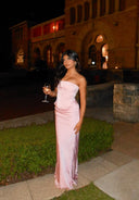 Rae | Strapless Corset Ruched Maxi – Boned Bodice Evening Formal Dress