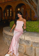 Rae | Strapless Corset Ruched Maxi – Boned Bodice Evening Formal Dress