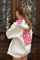 Xanthe | Lip Print Hoodie – Casual Long Sleeve Graphic Back Oversized Pullover