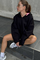 Xanthe | Lip Print Hoodie – Casual Long Sleeve Graphic Back Oversized Pullover