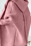Yasmin | Oversized Hooded Cardigan – Open Front Long Sleeve Knit Layer