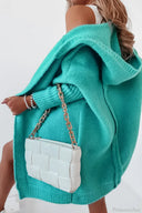 Yasmin | Oversized Hooded Cardigan – Open Front Long Sleeve Knit Layer