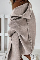 Yasmin | Oversized Hooded Cardigan – Open Front Long Sleeve Knit Layer