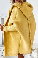 Yasmin | Oversized Hooded Cardigan – Open Front Long Sleeve Knit Layer