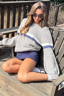 Yseult | Striped Knit Sweater – Casual Crew Neck Long Sleeve Contrast Bands